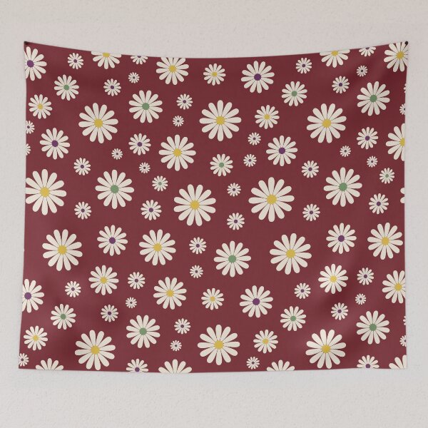Item preview, Ruby Red Gemstone Daisy Dreams Pattern designed and sold by ClaudiaFlores.