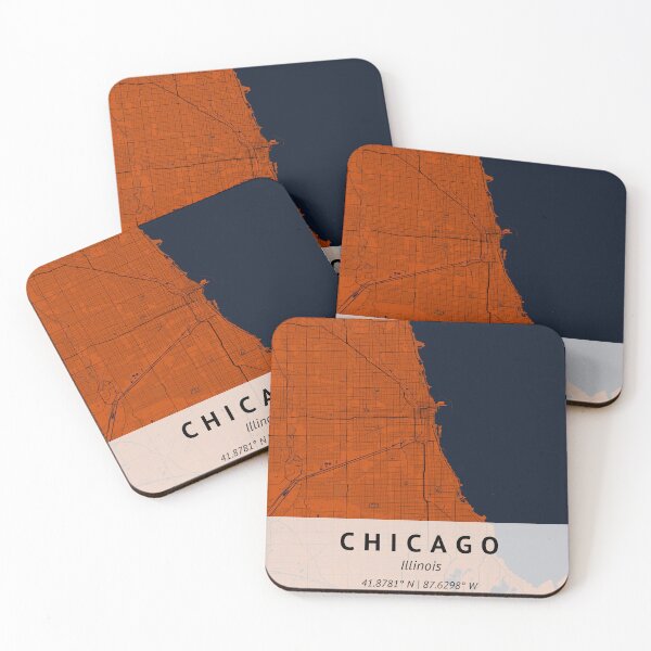 Item preview, Chicago Illinois | City Map Print | House warming gift | Map Print Wall Decor | City Map Art |  designed and sold by LivingBold.
