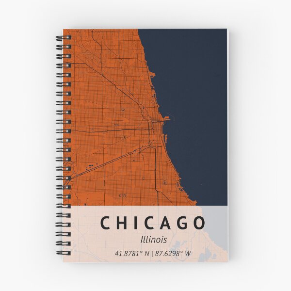 Item preview, Chicago Illinois | City Map Print | House warming gift | Map Print Wall Decor | City Map Art |  designed and sold by LivingBold.