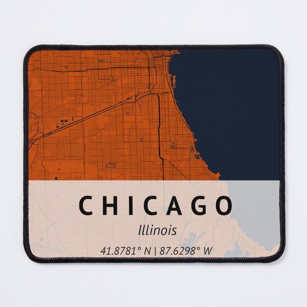 Item preview, Chicago Illinois | City Map Print | House warming gift | Map Print Wall Decor | City Map Art | designed and sold by LivingBold.