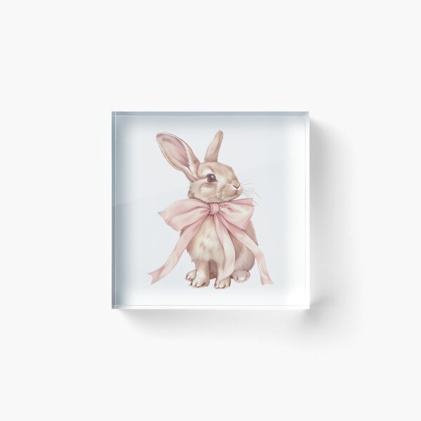 Item preview, Bunny Coquette Bow, Soft Girl, Trendy Easter Rabbit, Coquette Aesthetic designed and sold by MerchSearchCO.