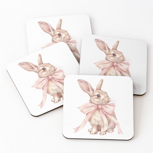 Item preview, Bunny Coquette Bow, Soft Girl, Trendy Easter Rabbit, Coquette Aesthetic designed and sold by MerchSearchCO.
