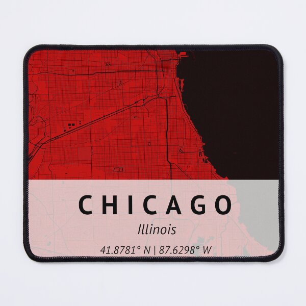 Item preview, Chicago Illinois | City Map Print | House warming gift | Map Print Wall Decor | City Map Art | designed and sold by LivingBold.