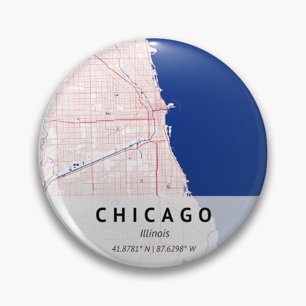 Item preview, Chicago Illinois | City Map Print | House warming gift | Map Print Wall Decor | City Map Art |  designed and sold by LivingBold.