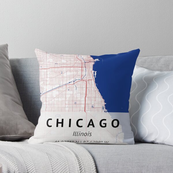 Item preview, Chicago Illinois | City Map Print | House warming gift | Map Print Wall Decor | City Map Art |  designed and sold by LivingBold.