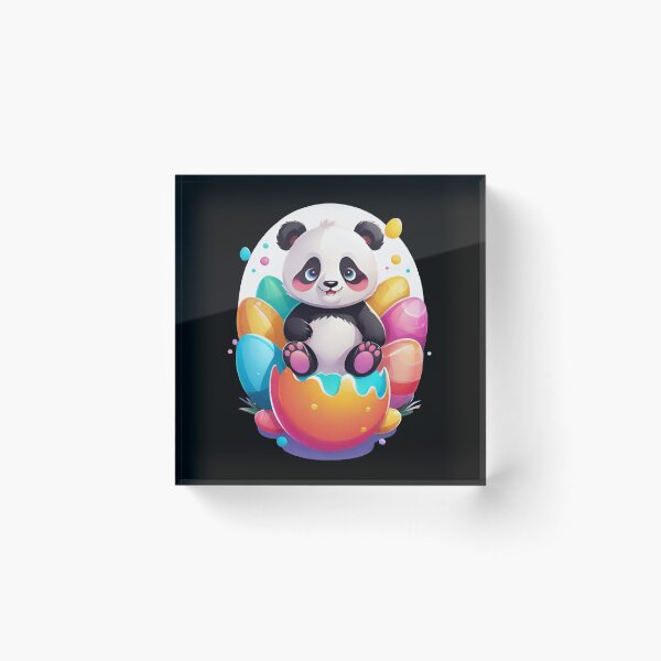 Item preview, Easter Panda with Whimsical Eggs designed and sold by Tw1nsAIArt.