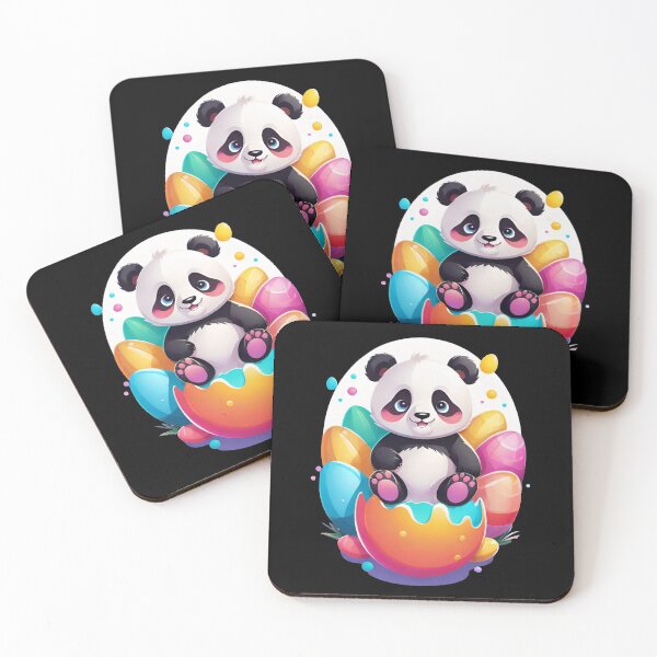 Item preview, Easter Panda with Whimsical Eggs designed and sold by Tw1nsAIArt.