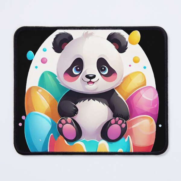 Item preview, Easter Panda with Whimsical Eggs designed and sold by Tw1nsAIArt.