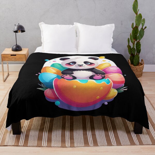 Item preview, Easter Panda with Whimsical Eggs designed and sold by Tw1nsAIArt.