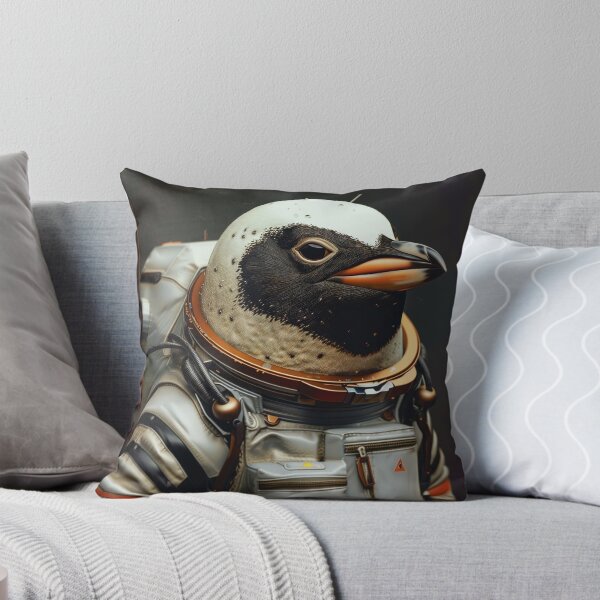 Item preview, Brave Adorable Penguin Space Suit Astronaut Explorer designed and sold by Mullet Monkey.