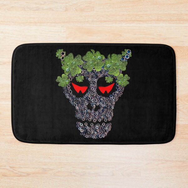 Item preview, Creepy Skull In Green Clover "Crown" Retro St Patricks Day designed and sold by r-silver.
