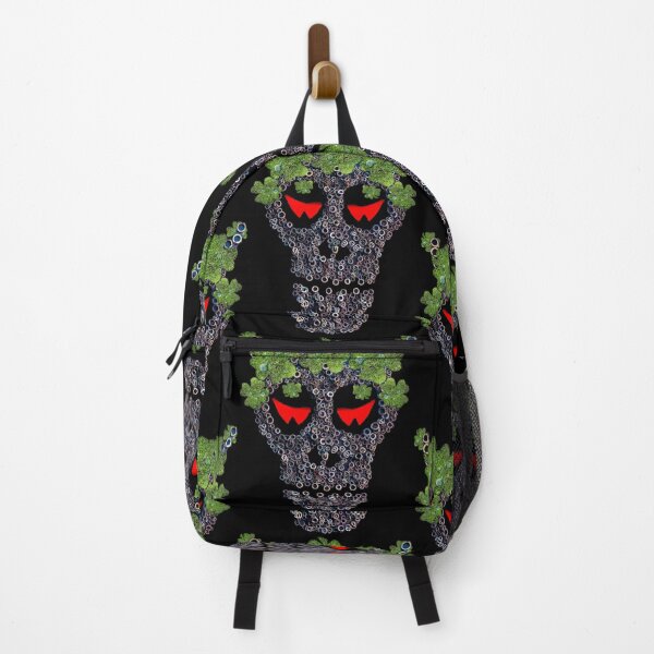 Item preview, Creepy Skull In Green Clover "Crown" Retro St Patricks Day designed and sold by r-silver.