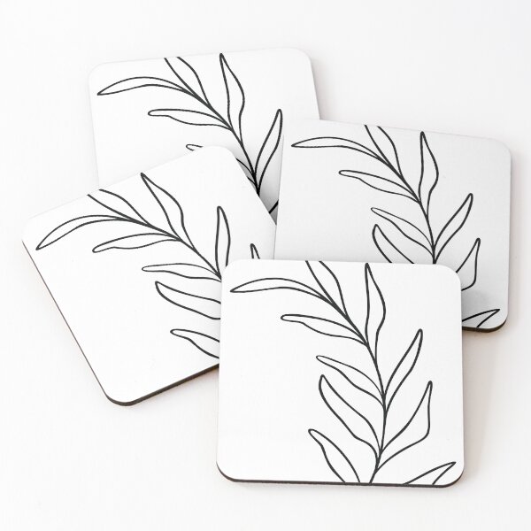 Item preview, Leaf Line Art | Tropical Leaves | Minimalist Nature Design designed and sold by RachelFCreative.