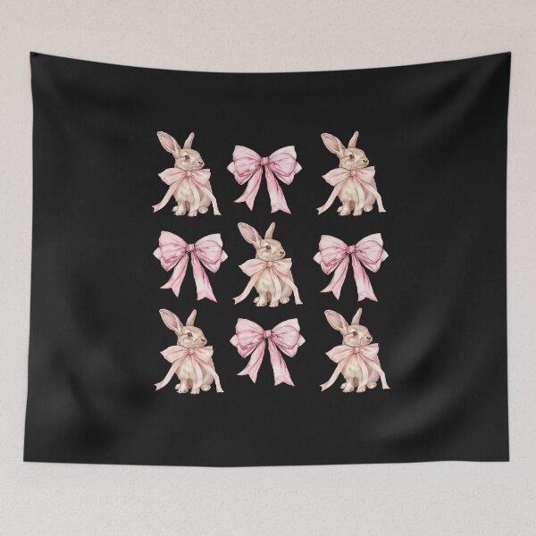 Item preview, Bunny Coquette Bow, Soft Girl, Trendy Easter Rabbit, Coquette Aesthetic designed and sold by MerchSearchCO.
