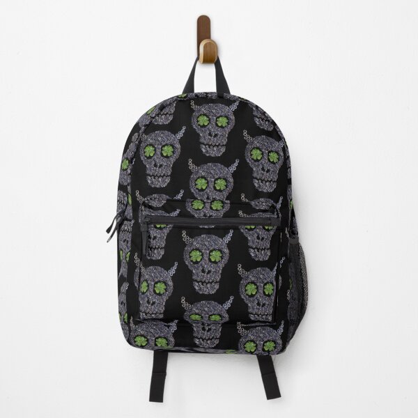 Item preview, Creepy Mechanical Skull & Green Clovers St Patricks Day designed and sold by r-silver.