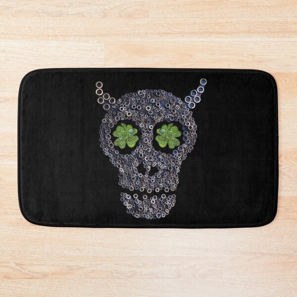 Item preview, Creepy Mechanical Skull & Green Clovers St Patricks Day designed and sold by r-silver.