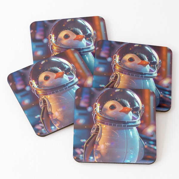 Item preview, Little Cute Penguin Astronaut in Adorable Space Suit designed and sold by Mullet Monkey.