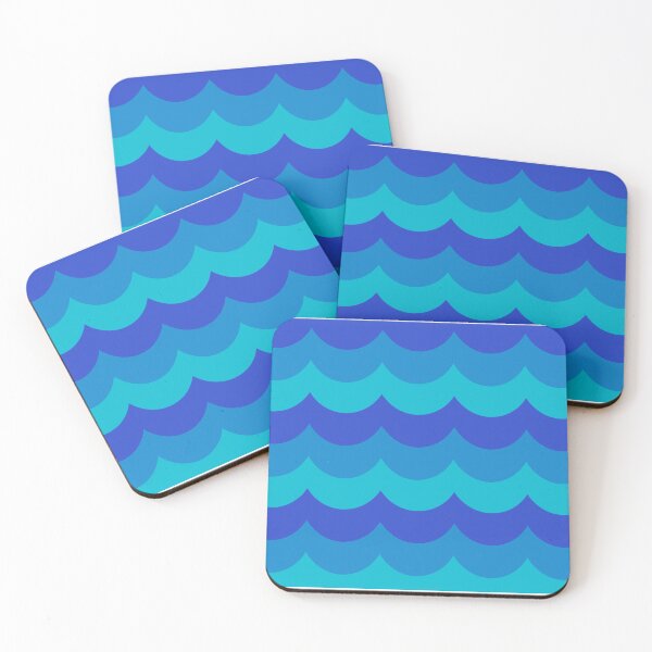 Item preview, Blue Waves  designed and sold by Square Root of Squid.