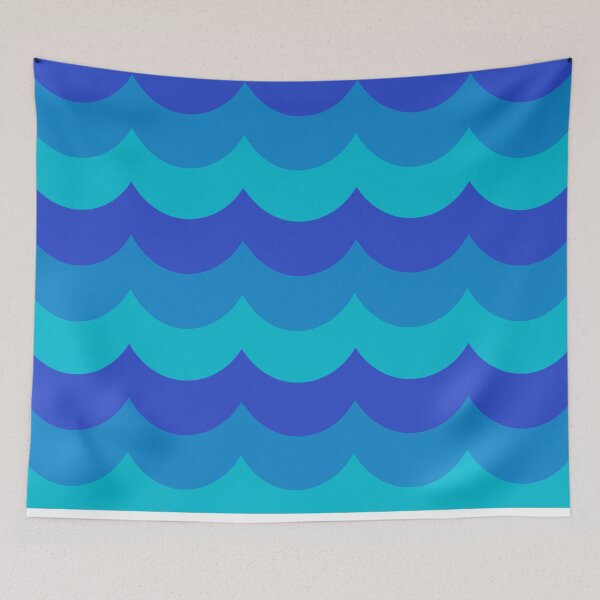 Item preview, Blue Waves  designed and sold by Square Root of Squid.