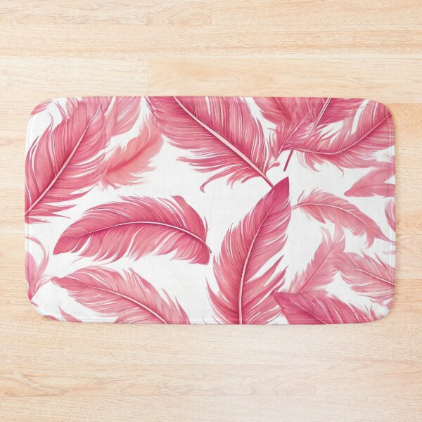 Item preview, PINK FEATHERS ON WHITE BACKGROUND designed and sold by Ciervo Primavera.