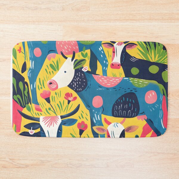 Item preview, Cows modern farmhouse style print designed and sold by Folksy Living.