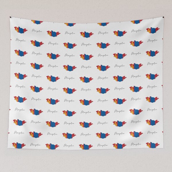 Item preview, Mongolia Country Map and Flag Ulan Bator Asia designed and sold by dk-design85.