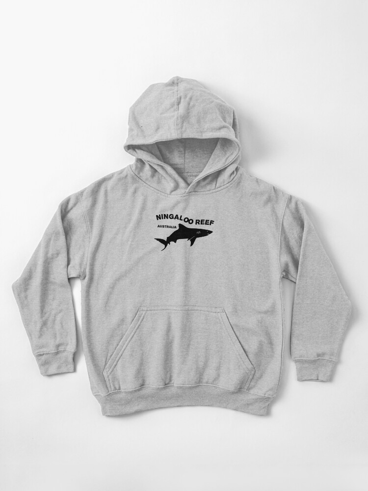 Swimming With Sharks Ningaloo Reef Australia Shark Diving Kids Pullover  Hoodie
