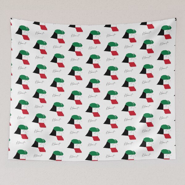 Item preview, Kuwait Country Map and Flag Arabian Peninsula Asia designed and sold by dk-design85.