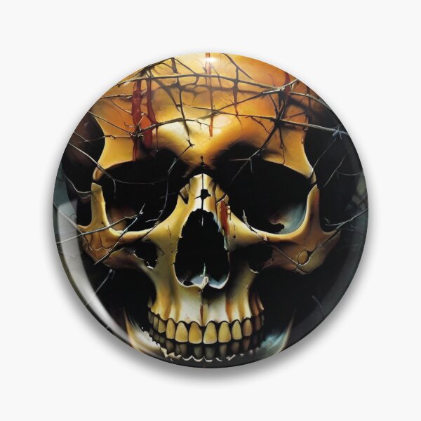 Item preview, Skull adorned thorns designed and sold by MatrixTattoo.