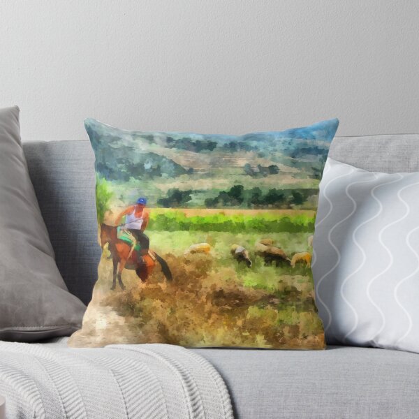 Item preview,  Shepherd on horseback with sheep grazing designed and sold by Giuseppe Cocco.