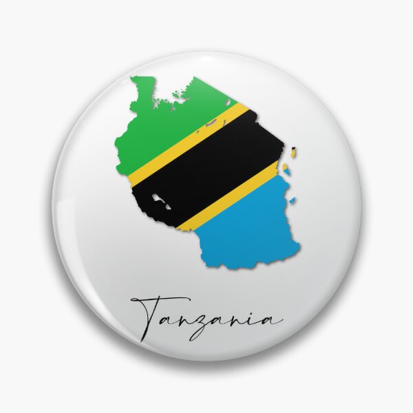 Item preview, Tanzania Country Map and Flag Dodoma Africa designed and sold by dk-design85.