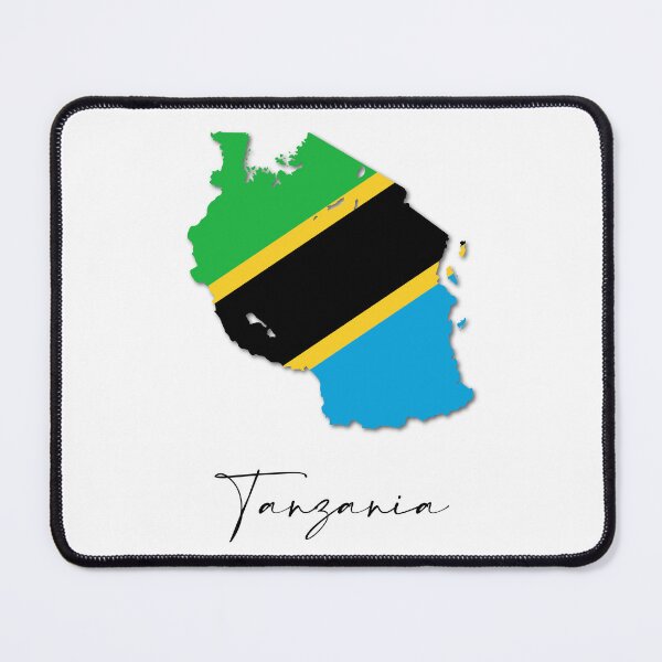 Item preview, Tanzania Country Map and Flag Dodoma Africa designed and sold by dk-design85.