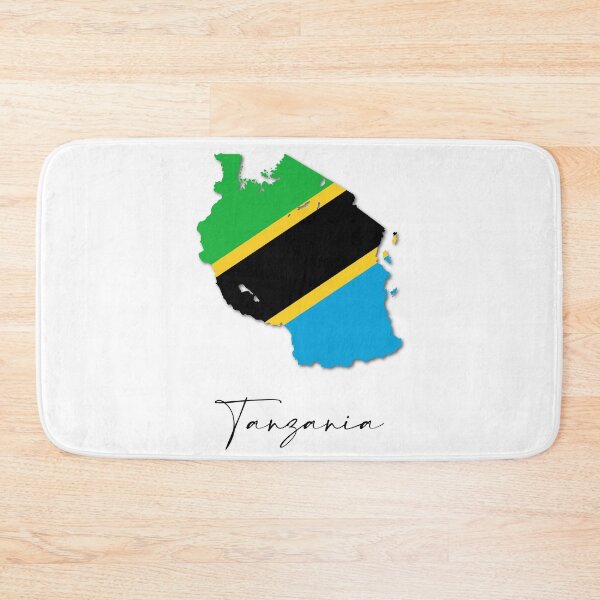 Item preview, Tanzania Country Map and Flag Dodoma Africa designed and sold by dk-design85.