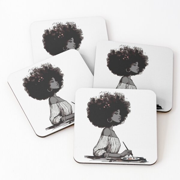 Item preview, Black Woman Artist designed and sold by DesignAFind.