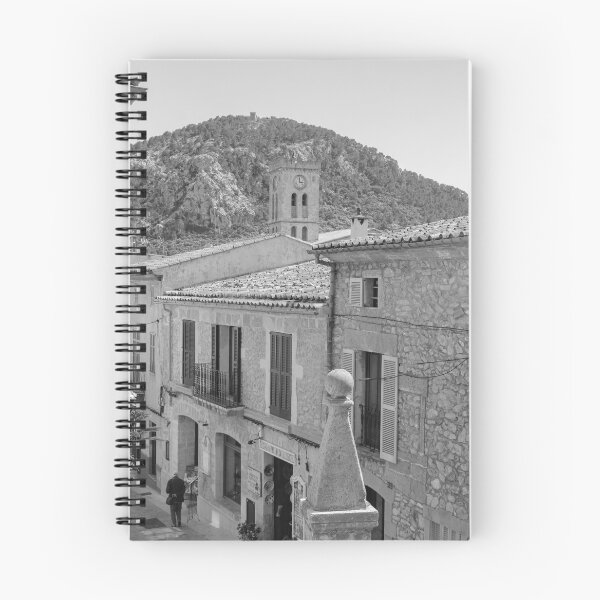 Item preview, Pollensa Town Rooftops Mallorca Black And White designed and sold by GG WALL ART.
