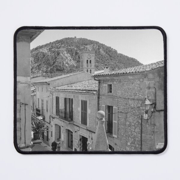 Item preview, Pollensa Town Rooftops Mallorca Black And White designed and sold by GG WALL ART.