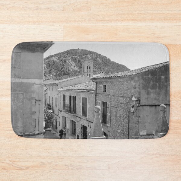 Item preview, Pollensa Town Rooftops Mallorca Black And White designed and sold by GG WALL ART.
