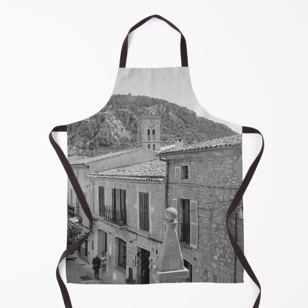 Item preview, Pollensa Town Rooftops Mallorca Black And White designed and sold by GG WALL ART.