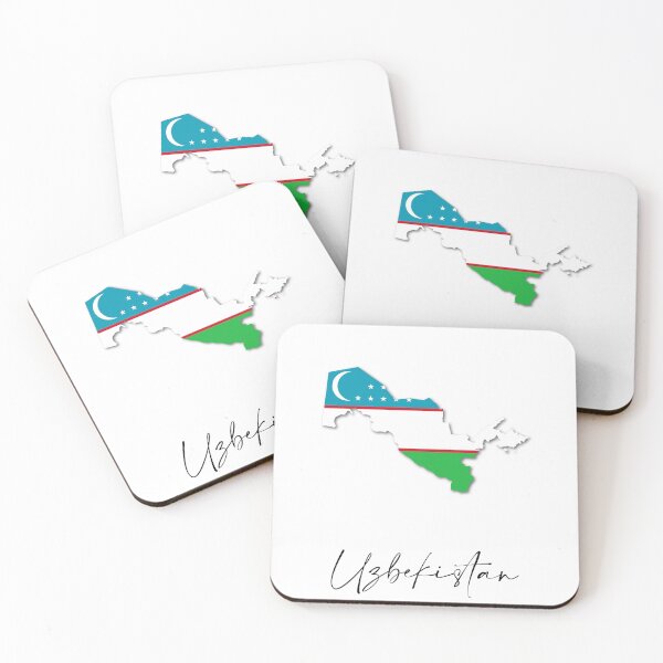 Item preview, Uzbekistan Country Map and Flag Tashkent Asia designed and sold by dk-design85.
