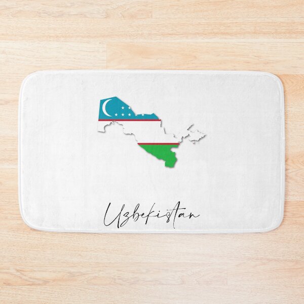 Item preview, Uzbekistan Country Map and Flag Tashkent Asia designed and sold by dk-design85.