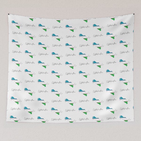 Item preview, Uzbekistan Country Map and Flag Tashkent Asia designed and sold by dk-design85.