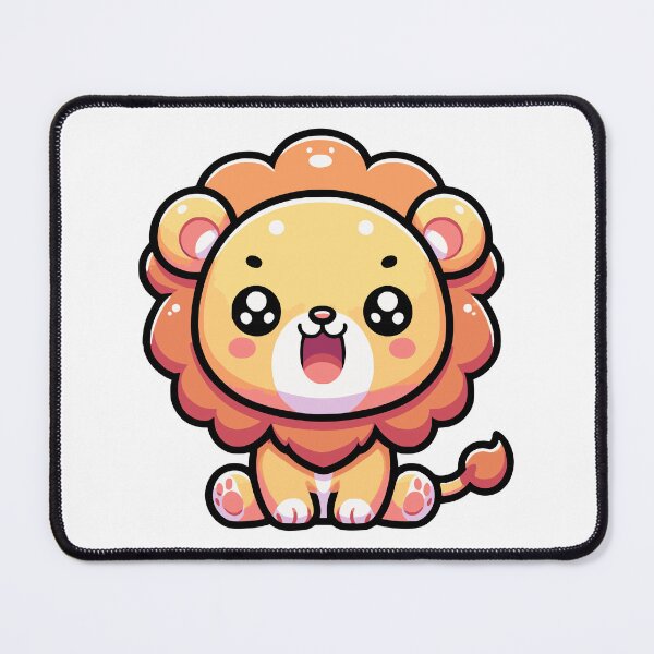 Item preview, Kawaii Lion Roaring designed and sold by PeelZinc.