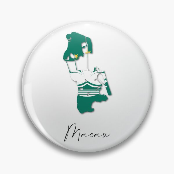 Item preview, Macau Country Map and Flag China Asia designed and sold by dk-design85.