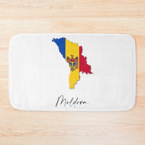 Item preview, Moldova Country Map and Flag Chisinau Europe designed and sold by dk-design85.