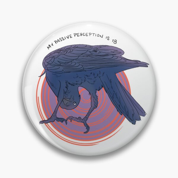 Item preview, Crow - Passive Perception designed and sold by KaraMillDesign.