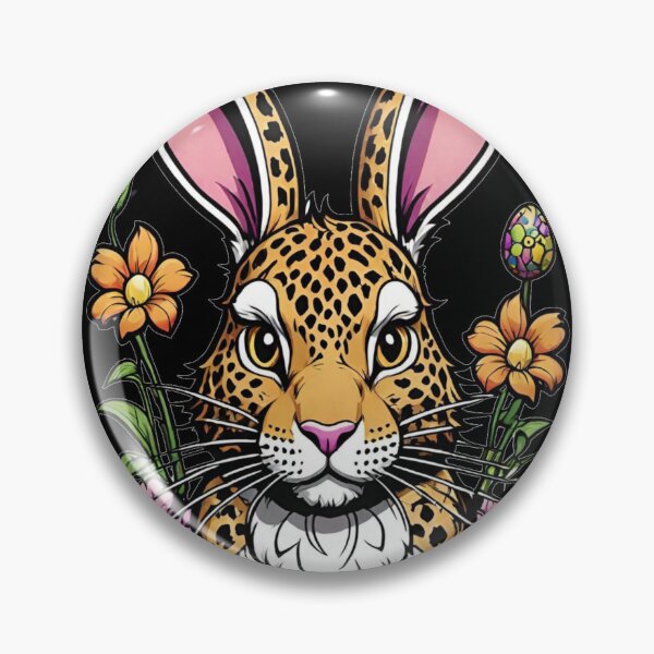 Item preview, Easter Ceylon Panther as an Easter Bunny designed and sold by Tw1nsAIArt.