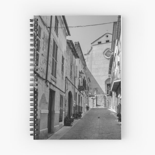 Item preview, Pollensa Street Mallorca Black And White designed and sold by GG WALL ART.