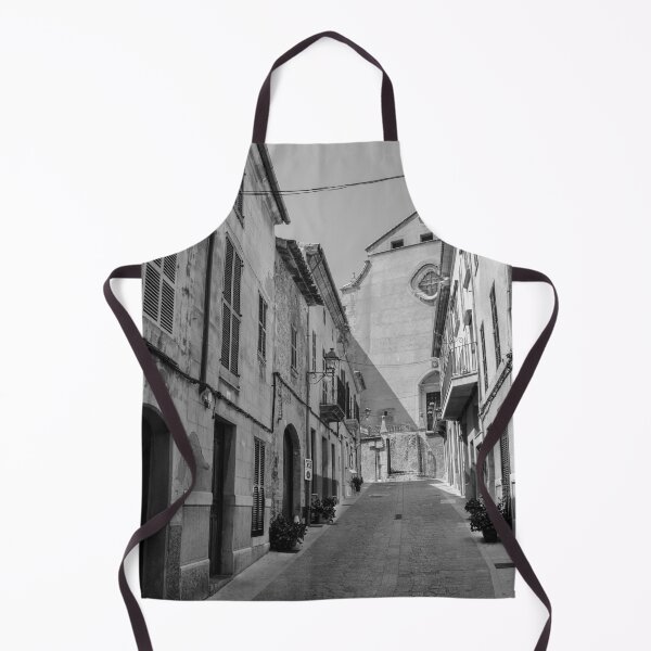 Item preview, Pollensa Street Mallorca Black And White designed and sold by GG WALL ART.