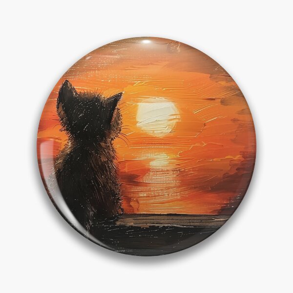 Item preview, Kitten watching the sunset designed and sold by CatsAndDogs-TF.