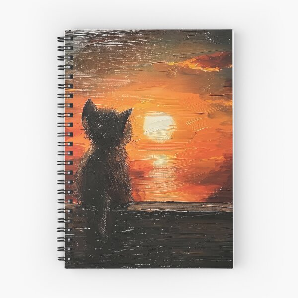 Item preview, Kitten watching the sunset designed and sold by CatsAndDogs-TF.